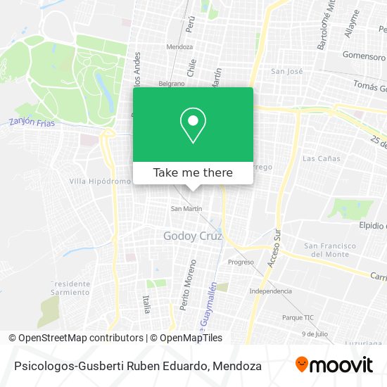 Psicologos-Gusberti Ruben Eduardo map