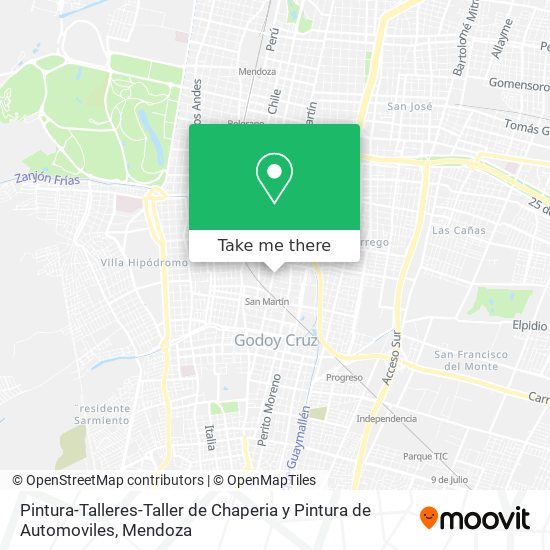 Mapa de Pintura-Talleres-Taller de Chaperia y Pintura de Automoviles