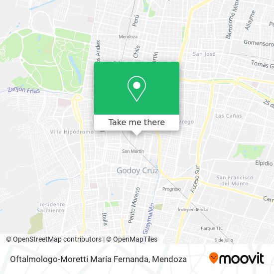 Oftalmologo-Moretti María Fernanda map