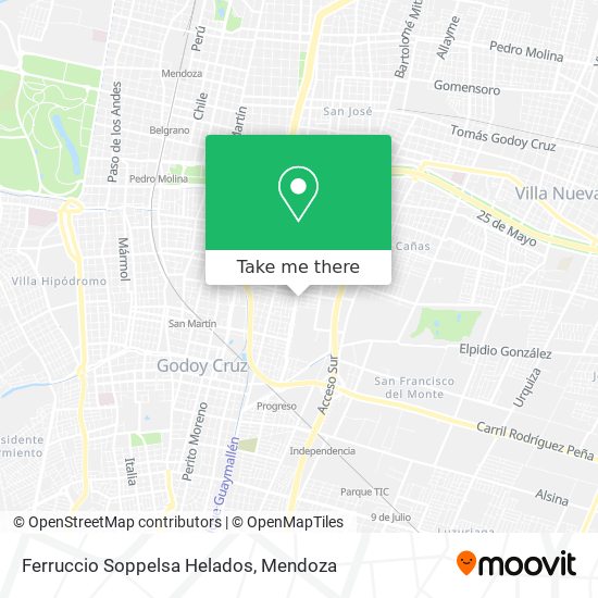 Mapa de Ferruccio Soppelsa Helados