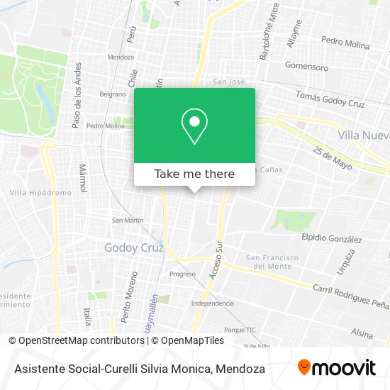 Asistente Social-Curelli Silvia Monica map