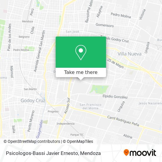 Psicologos-Bassi Javier Ernesto map