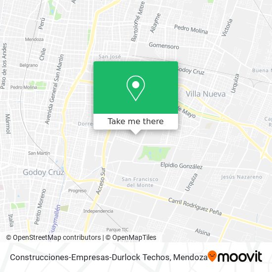 Construcciones-Empresas-Durlock Techos map