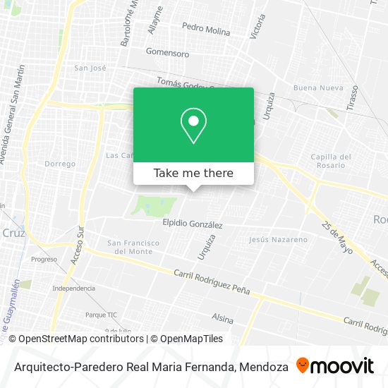 Arquitecto-Paredero Real Maria Fernanda map