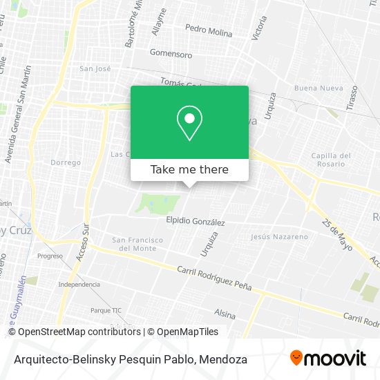 Arquitecto-Belinsky Pesquin Pablo map