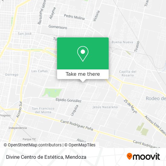 Mapa de Divine Centro de Estética