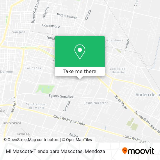 Mi Mascota-Tienda para Mascotas map