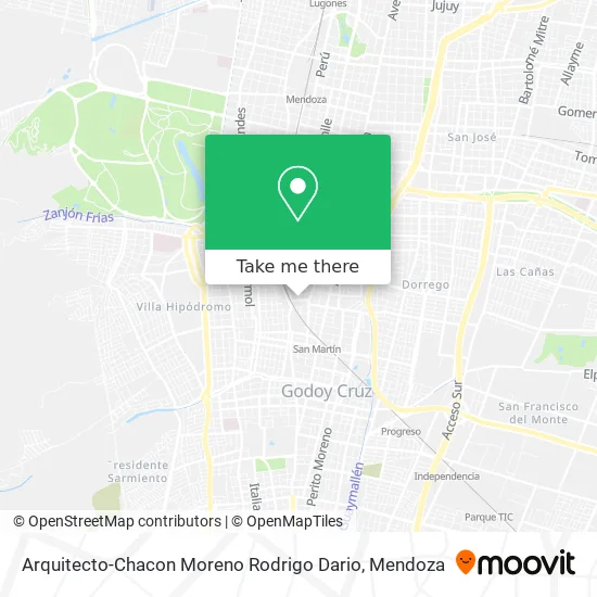 Arquitecto-Chacon Moreno Rodrigo Dario map