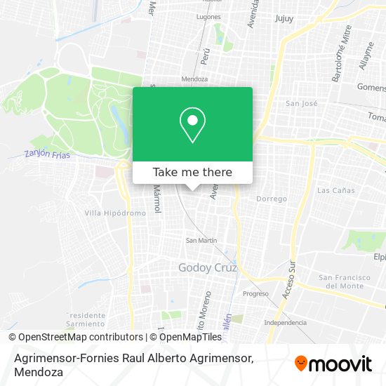 Agrimensor-Fornies Raul Alberto Agrimensor map