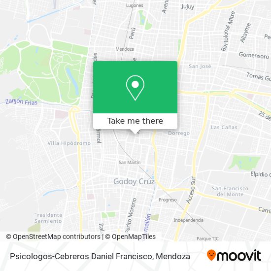 Psicologos-Cebreros Daniel Francisco map