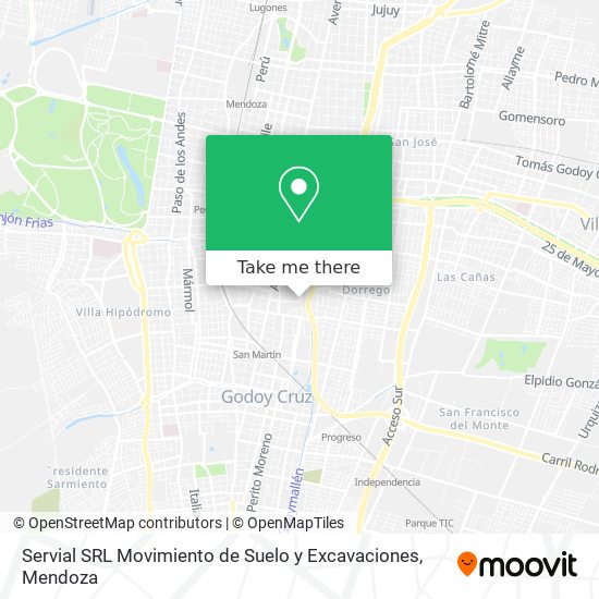 Servial SRL Movimiento de Suelo y Excavaciones map