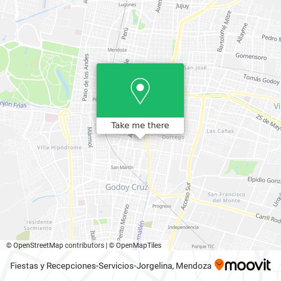 Fiestas y Recepciones-Servicios-Jorgelina map