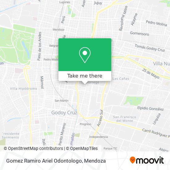 Gomez Ramiro Ariel Odontologo map