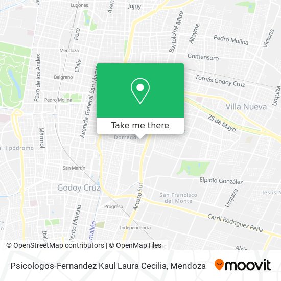 Mapa de Psicologos-Fernandez Kaul Laura Cecilia
