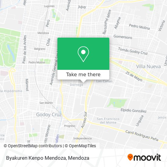 Mapa de Byakuren Kenpo Mendoza