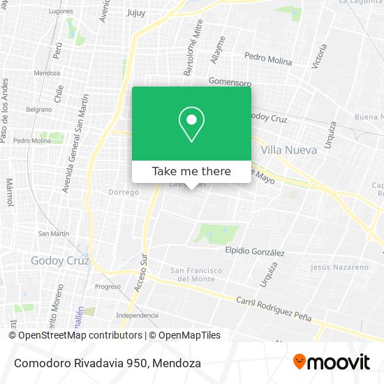 Comodoro Rivadavia 950 map