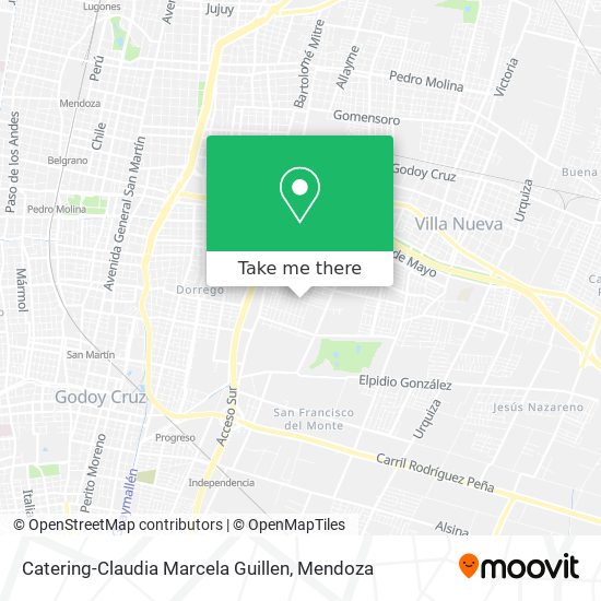 Catering-Claudia Marcela Guillen map