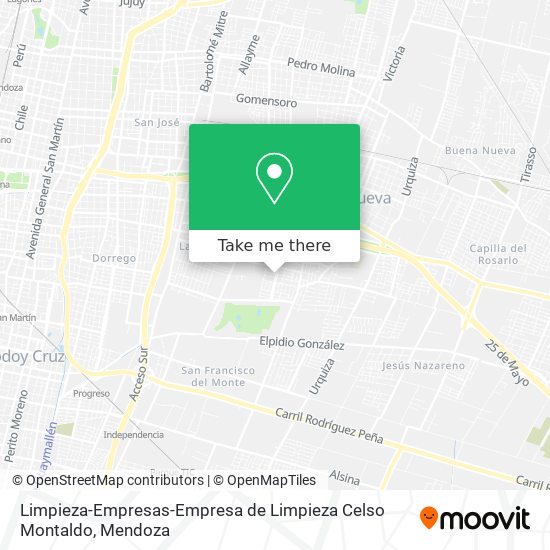 Limpieza-Empresas-Empresa de Limpieza Celso Montaldo map