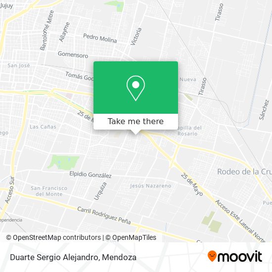 Mapa de Duarte Sergio Alejandro