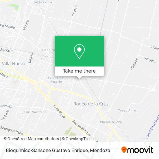 Bioquímico-Sansone Gustavo Enrique map