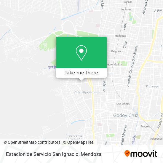 Estacion de Servicio San Ignacio map