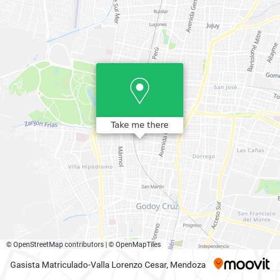Mapa de Gasista Matriculado-Valla Lorenzo Cesar