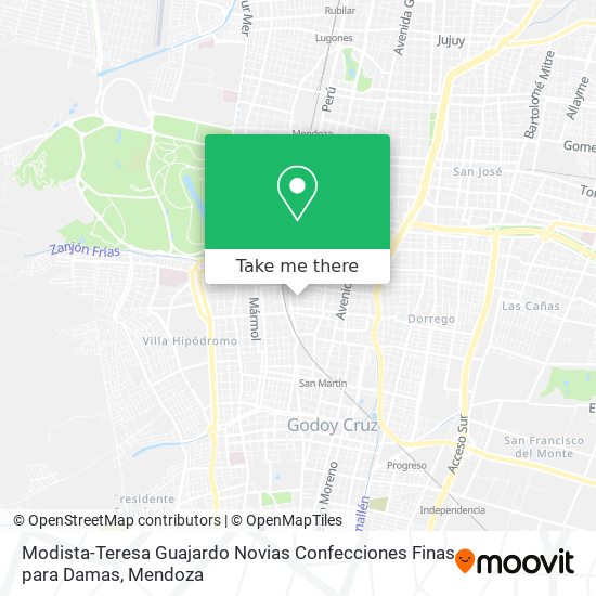 Modista-Teresa Guajardo Novias Confecciones Finas para Damas map