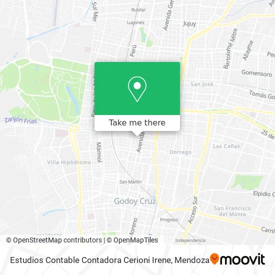Estudios Contable Contadora Cerioni Irene map