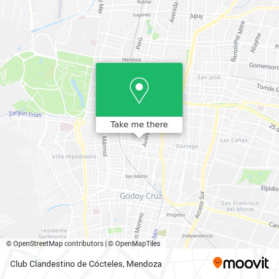 Club Clandestino de Cócteles map