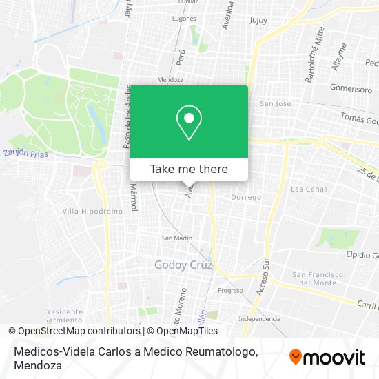 Mapa de Medicos-Videla Carlos a Medico Reumatologo