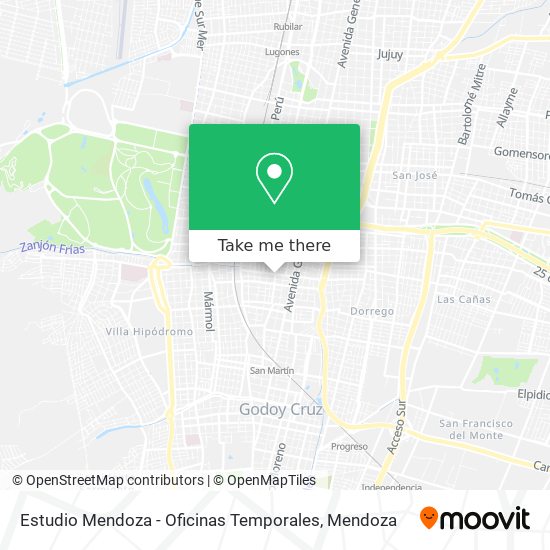 Estudio Mendoza - Oficinas Temporales map