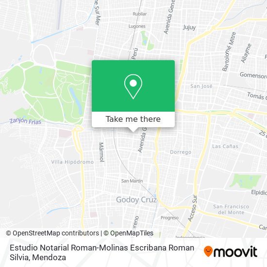 Mapa de Estudio Notarial Roman-Molinas Escribana Roman Silvia