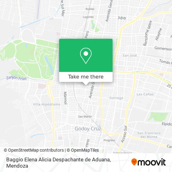 Baggio Elena Alicia Despachante de Aduana map
