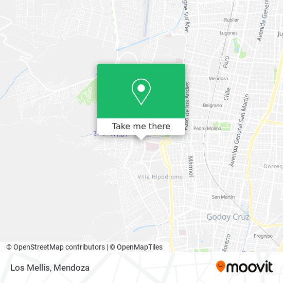 Los Mellis map