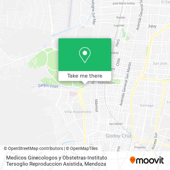 Mapa de Medicos Ginecologos y Obstetras-Instituto Tersoglio Reproduccion Asistida