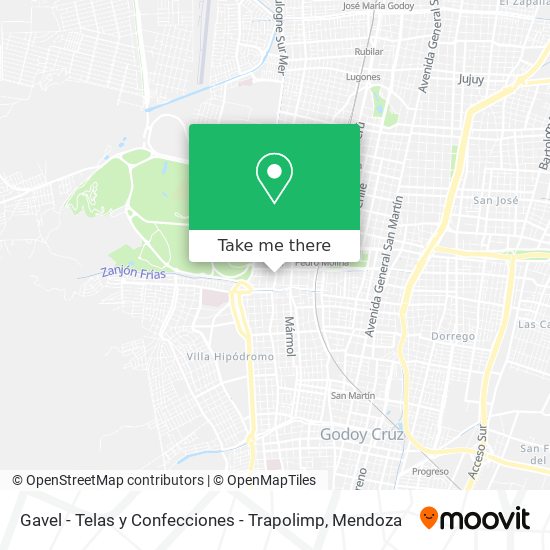 Gavel - Telas y Confecciones - Trapolimp map
