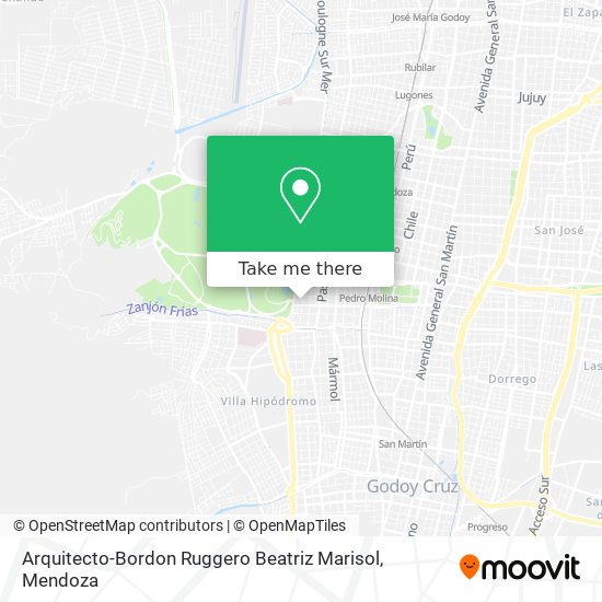 Arquitecto-Bordon Ruggero Beatriz Marisol map