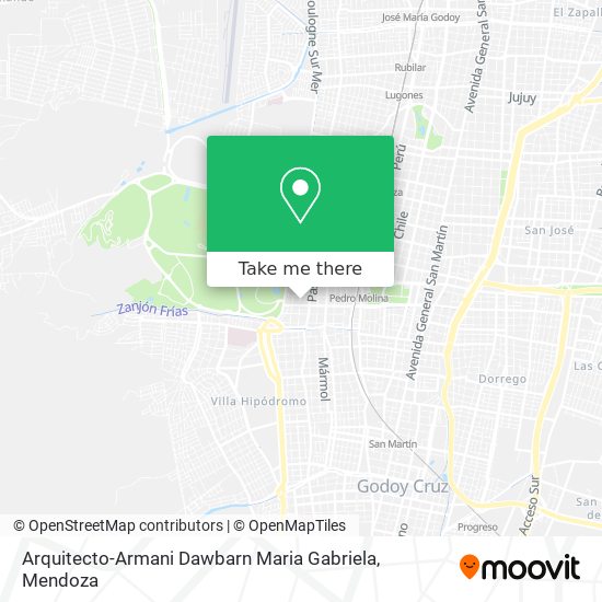 Arquitecto-Armani Dawbarn Maria Gabriela map