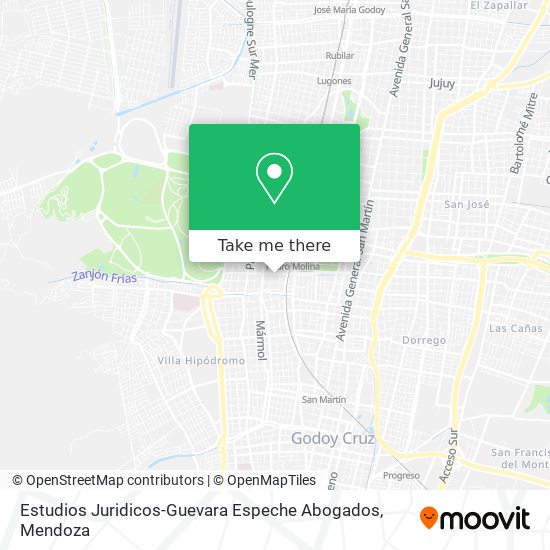 Mapa de Estudios Juridicos-Guevara Espeche Abogados
