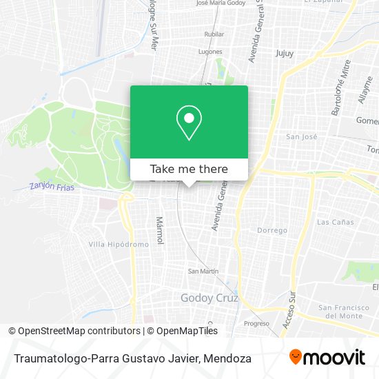 Traumatologo-Parra Gustavo Javier map