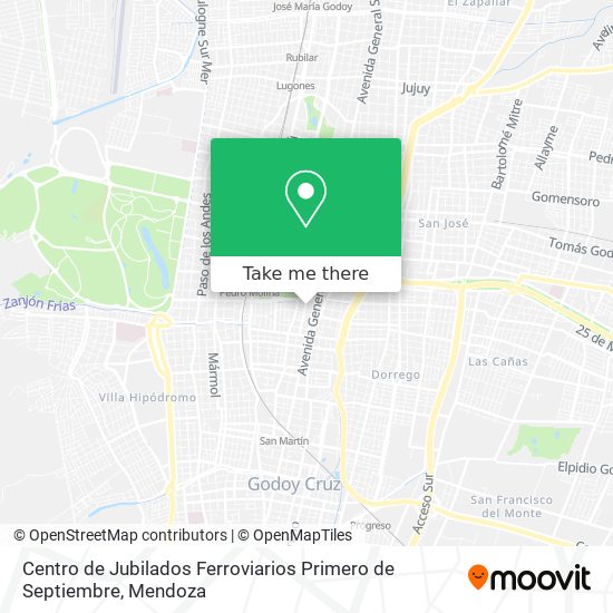 Centro de Jubilados Ferroviarios Primero de Septiembre map