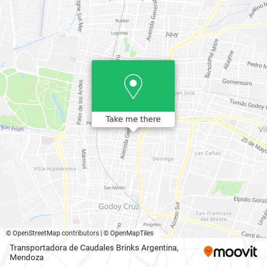 Transportadora de Caudales Brinks Argentina map