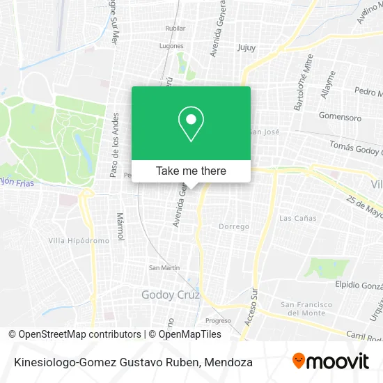 Kinesiologo-Gomez Gustavo Ruben map