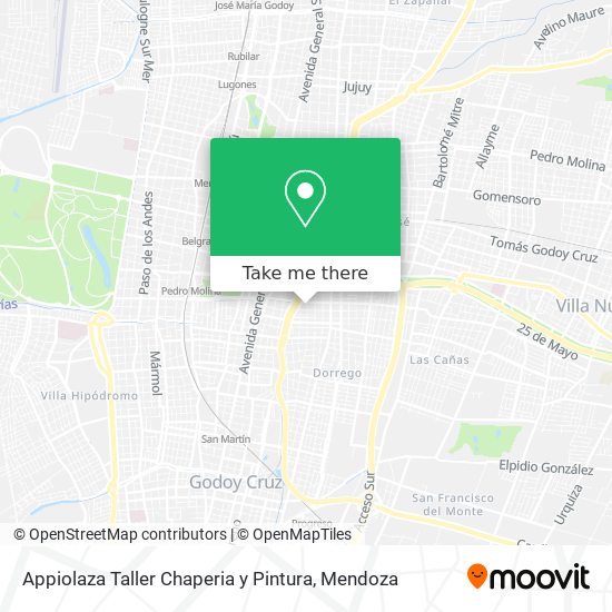 Mapa de Appiolaza Taller Chaperia y Pintura
