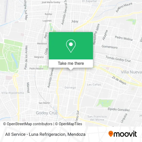 Mapa de All Service - Luna Refrigeracion