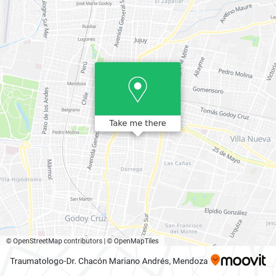 Mapa de Traumatologo-Dr. Chacón Mariano Andrés