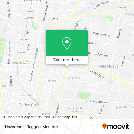 Nazareno a Ruggeri map