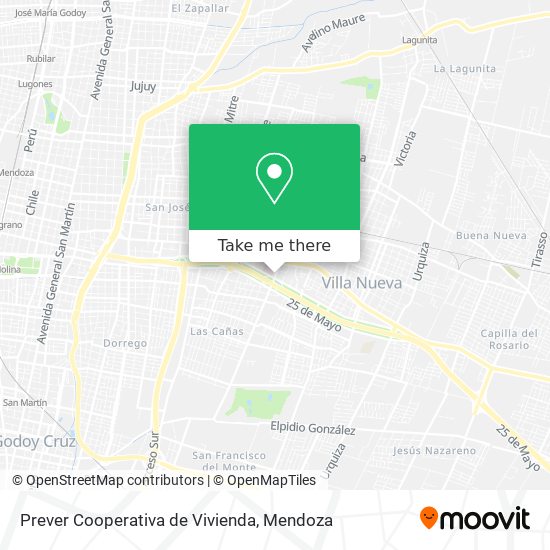 Mapa de Prever Cooperativa de Vivienda