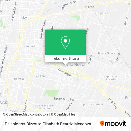 Psicologos-Bizzotto Elisabeth Beatriz map