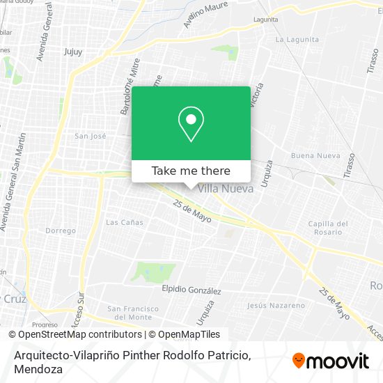 Mapa de Arquitecto-Vilapriño Pinther Rodolfo Patricio